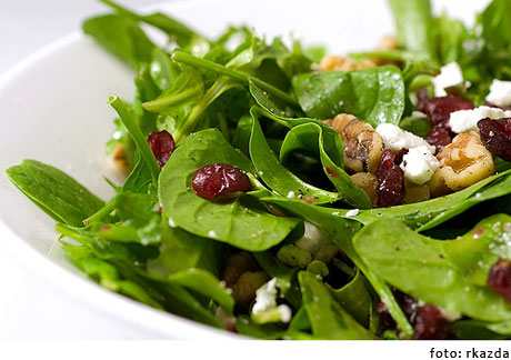 Recetas ensalada de rúcula y espinaca